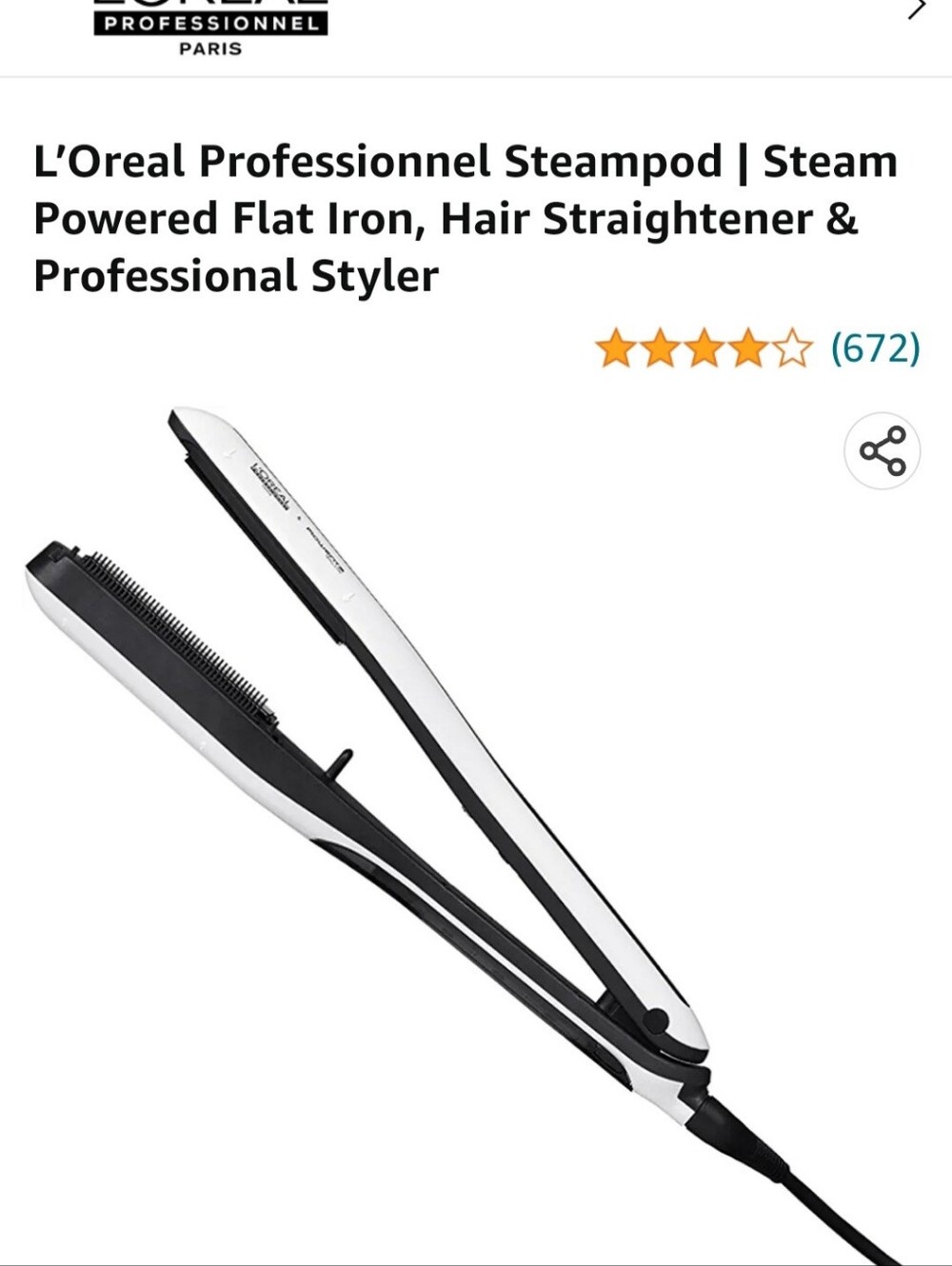 Steampod Steam-Powered Hair Tool - Black